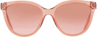 Ferragamo Salvatore Ferragamo Pink Gradient Cat Eye Ladies Sunglasses SF1056S 838 57