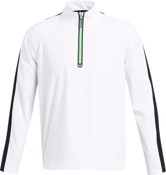 Under Armour Mens Windstrike Zip Neck Long Sleeve Sweatshirt in White - Size Small
