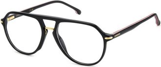 Carrera Zwart Goud Brilmontuur - unisex - Brillen - Zwart - 55 MM - Accessoires
