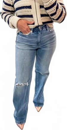 Flying Monkey Time Well Spent High Rise Jeans In Medium Wash