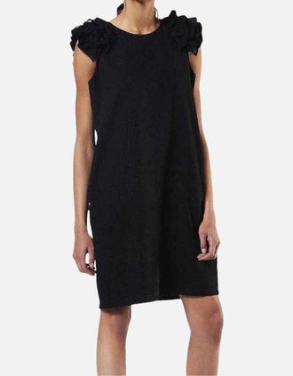 Diesel Womens DIESEL DE CARYS Womens Dress Round Neck Sleeveless Regular Fit Tops Office Work - Black - Size: 10/8