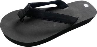 Generic 2026 Flip Flops Women Fashion Beach Slip On Casual Open Toe Non Flat Breathable Slippers Shoes (Black, 4.5)