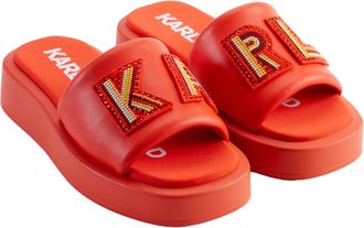 Karl Lagerfeld Paris Slip On Vermillon Red KL246919 Womens