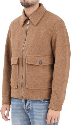 Selected Giubbotto in Panno - Heren - Zomerjassen - Bruin - XL - Polyester - Jassen