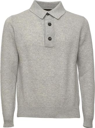 FILIPPO DE LAURENTIIS Colletto Polo - Heren - Polos - Grijs - XL - Tops