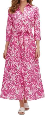 0039 Italy Julene Maxi Dress In Pink Petal