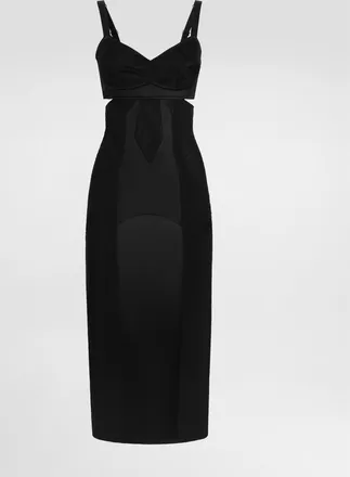 Dolce & Gabbana Cady Dress - Woman Dresses Black 36