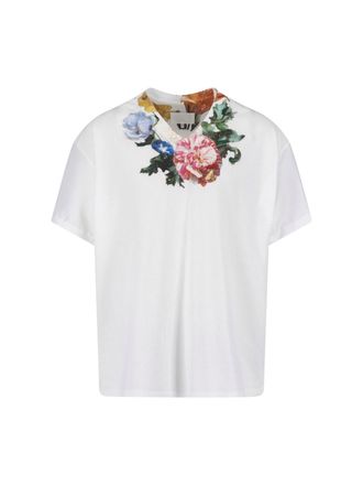 Maison Margiela T-Shirt Floreale Stampata