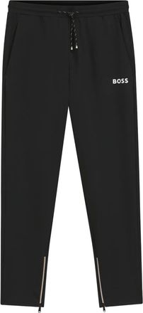 BOSS Spin trainingsbroek met ritsdetail - Zwart