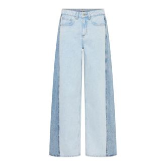 Ichi Jeans Wide Leg - - Jeans - Donna - Blu - W27 L34