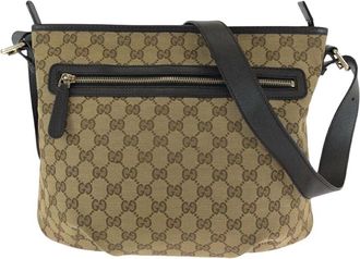 Gucci Brown GG Canvas Shoulder Bag (Authentic Pre-Loved)