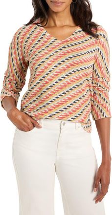 Nic+Zoe Rope Twist Sweater in Red Multi at Nordstrom Rack, Size X-Small