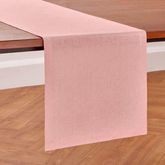 Solino Home Linen Table Runner for Dining Table, Holiday and Everyday Table Decor - Diana in Misty Pink at Nordstrom, Size Xx-Small