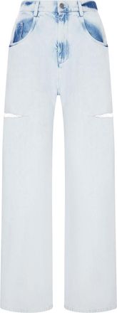 Maison Margiela Wide-Leg Jeans With Distressed Details