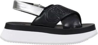 Liu Jo Flat Sandals, female, Multicolor, Size: 8 US Cross-Over Strap Sandals with Adjustable Back