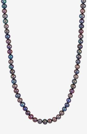 Dower & Hall Timeless Peacock Freshwater Pearl Necklace in Sterling Silver at Nordstrom, Size 18