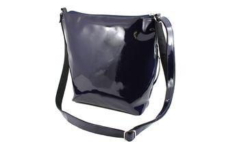 Loni Womens Crossbody Shoulder Bag Patent with Zip