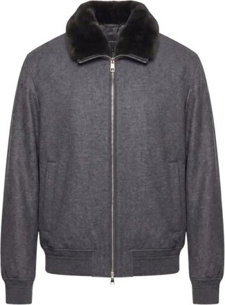 Montecore Bomberjack - Heren - Bomber jackets - Grijs - 2XL - Wol - Jassen