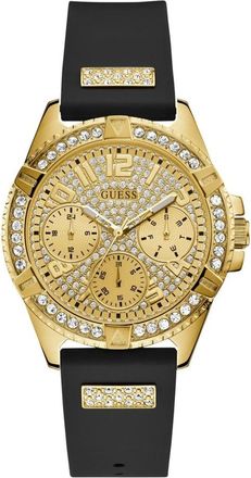 Guess Quartz Rubber Armbandhorloge - Dames - Horloges - Geel - ONE Size - Accessoires