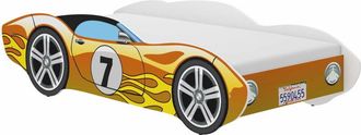 OEM Cama Infantil Coche Corvetta 140x70 Amarillo