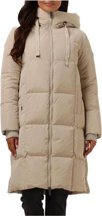 Mos Mosh MOS Mosh, Dames, Mantels, Beige, Maat: 2XL Poliester