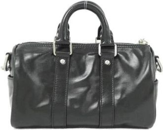 Louis Vuitton Pre-owned Keepall Cargo Bandouliere Calf Boston Bag - unisex - Vintage Handtas - Zwart - ONE Size - Leer - Vintage