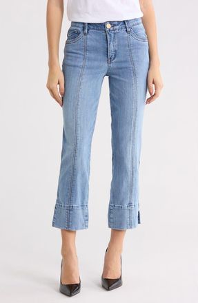 Democracy Absolution High Waist Crop Jeans in Light Blue Artisanal at Nordstrom Rack, Size 10