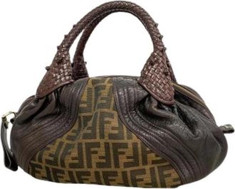 Fendi Pre-owned Handbags, female, Brown, Size: ONE SIZE Pre-owned Vintage Handbag