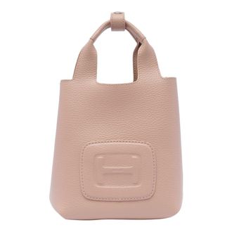 Hogan H-Bag Mini Shopping H Embossed Beige Rosato