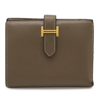Herm&egrave;s Etoupe Gray Epsom Leather Wallet (Bi-Fold) (Pre-Owned)