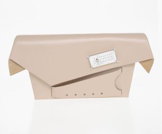 Maison Margiela MM11 Saffiano Leather SNATCHED Clutch with Clip Closure size Unica