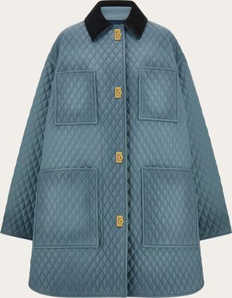 Ferragamo Women Quilted nappa blouson Green