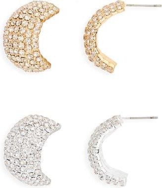 Tasha Crystal Hoop Earrings in Gold/silver at Nordstrom Rack
