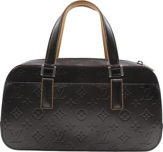 Louis Vuitton Mat Shelton Handbag Monogram Vernis Black Leather Handbag (Pre-Owned)