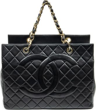 Chanel Borsa tote CC trapuntata - Nero