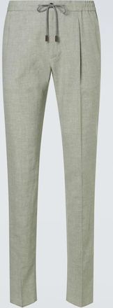 Slowear Linen wool and silk tapered pants
