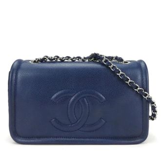 Chanel Pre-owned Fabric chanel-bags - Dames - Pre-owned - Blauw - Maat: ONE Size