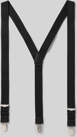 Willen Krawattenfabrik L&auml;ngenverstellbare Hosentr&auml;ger in Y-Form in Black, Gr&ouml;&szlig;e 1