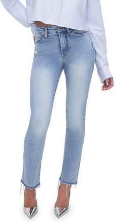 Good American Good Legs Straight Skinny Jeans in Indigo614 at Nordstrom Rack, Size 12