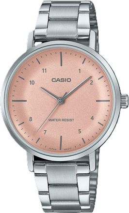 Casio Womens Silver Stainless Steel Analog Watch - LTP-VT01D-4B2UDF