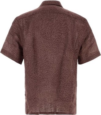Brioni Printed Linen Shirt - Red