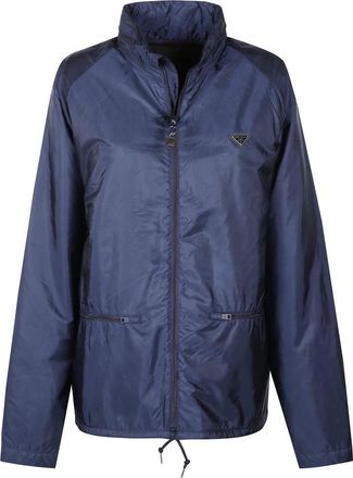 Prada Jassen, Heren, Blauw, L, Nylon, Re-Nylon Jas