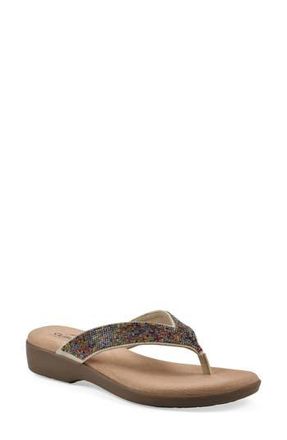 White Mountain Becharm Sandal in Multi Fabric at Nordstrom Rack, Size 9.5