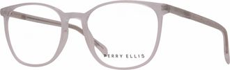 Perry Ellis Mens Pe433-3 Square Eyeglasses In Crystal