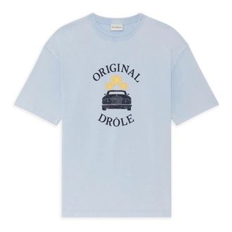 Dr&ocirc;le de Monsieur T-Shirt Dr&ocirc;le Car Palms - - Tops - Uomo - Blu - M