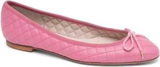 Paul Mayer Attitudes Lido Quilted Ballet Flat in Pink at Nordstrom, Size 8.5