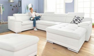 Sit&more Wohnlandschaft &raquo;Top Andiamo U-Form&laquo; mit Kopfteilverstellung, wahlweise mit Bettfunktion