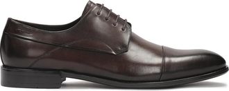 Kazar Heren halve pak schoenen in bruine kleur - Heren - Nette schoenen - Bruin - 40 EU - Leer - Schoenen