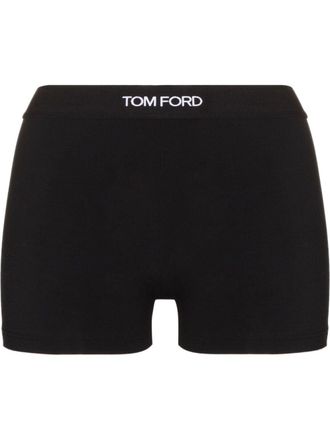 Tom Ford Slip met logoband - Zwart