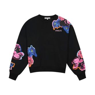 STIEGLITZ Stieglitz - Nero Oversized Sweater - Dames - Sweatshirts & Hoodies - Zwart - Maat: 2XS
